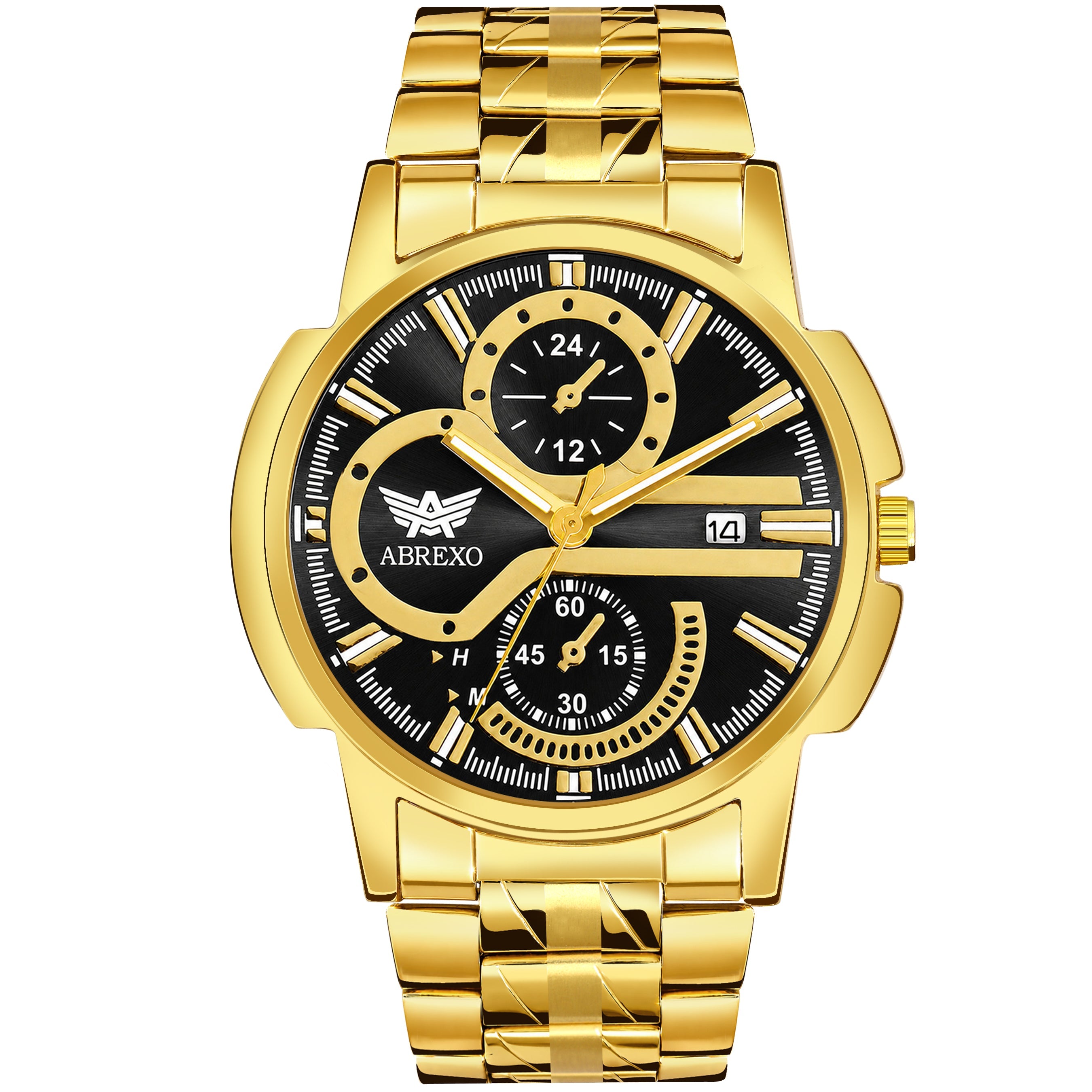 ABREXO BANDITS  Series Analog Watch For Men (Quartz, Stainless Steel)