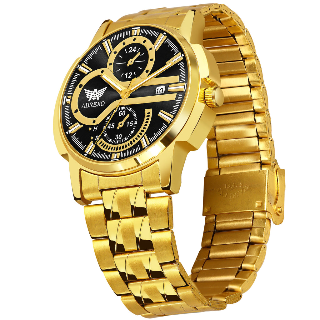 ABREXO BANDITS  Series Analog Watch For Men (Quartz, Stainless Steel)