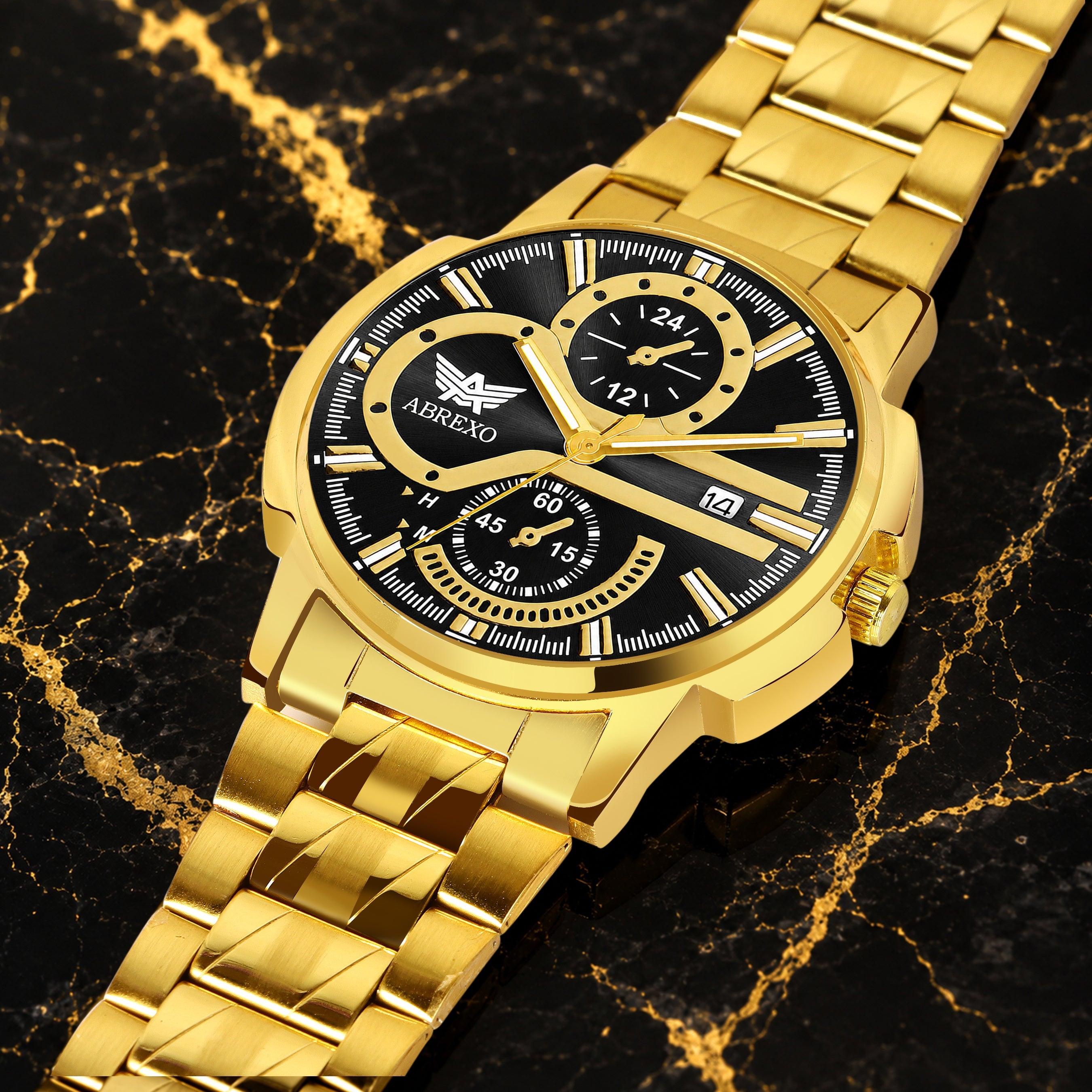 ABREXO BANDITS  Series Analog Watch For Men (Quartz, Stainless Steel)