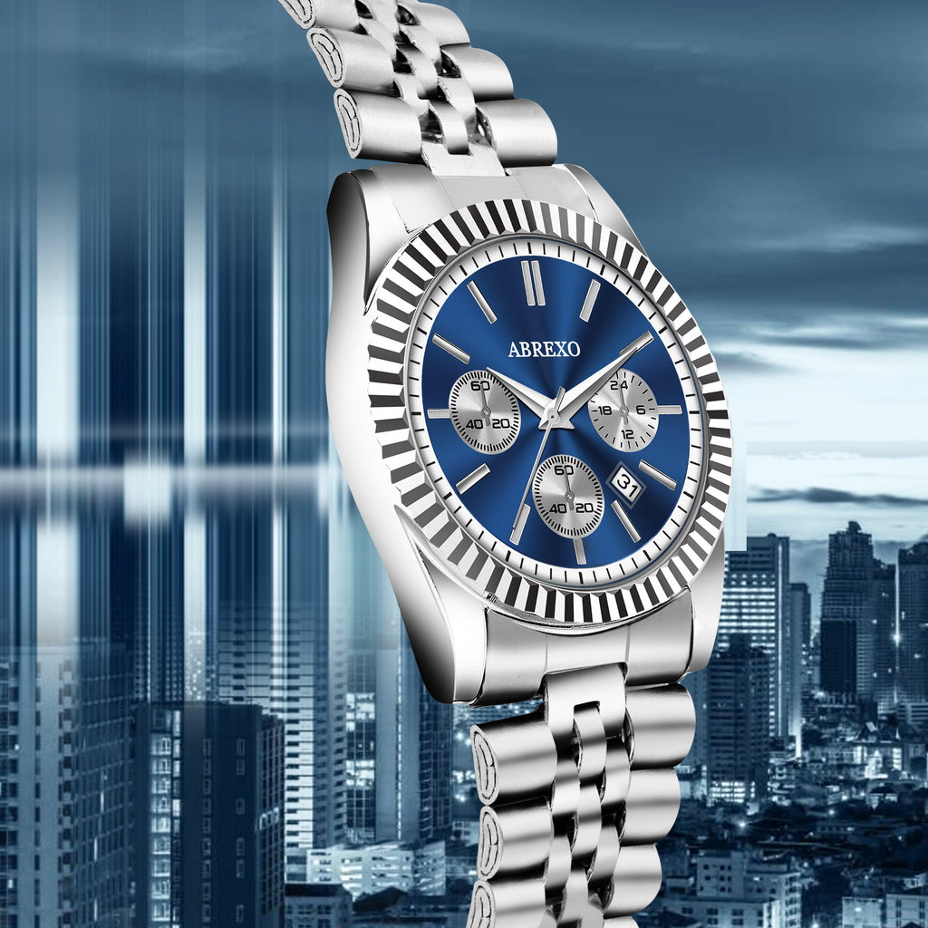 ABREXO BUSINESS CLASS Series Analog Watch For Men (Quartz, Stainless Steel)