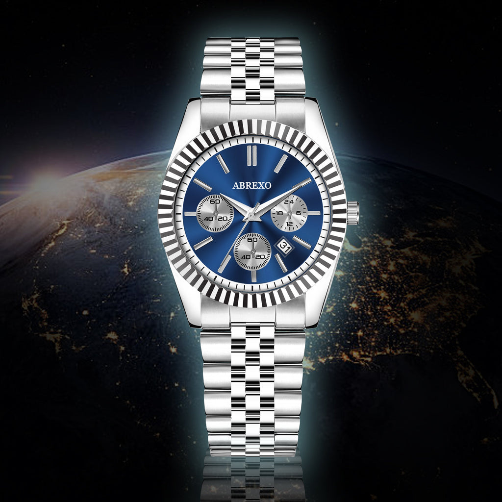 ABREXO BUSINESS CLASS Series Analog Watch For Men (Quartz, Stainless Steel)
