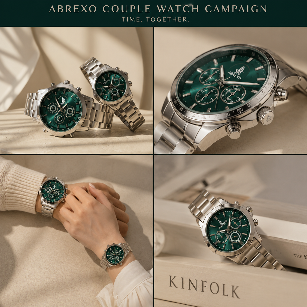 Emerald Green Couple Watch