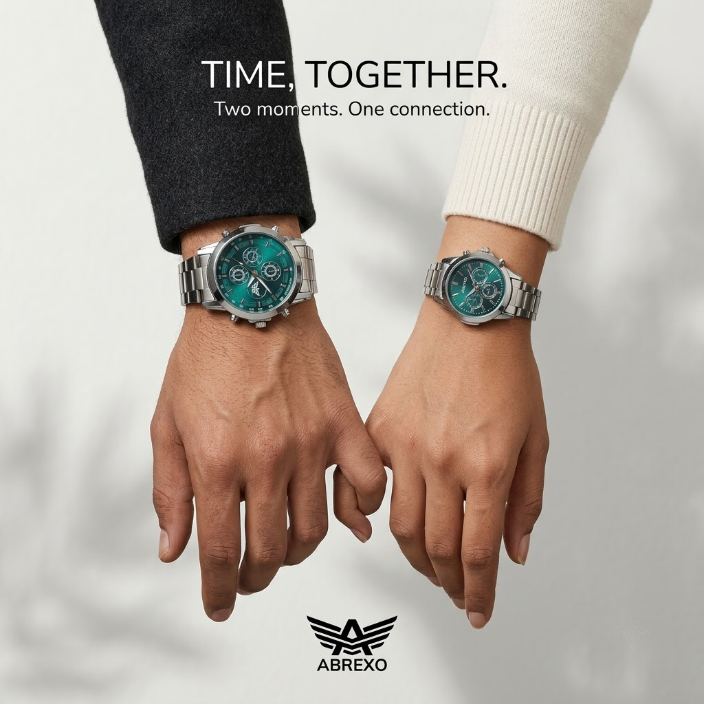 Emerald Green Couple Watch