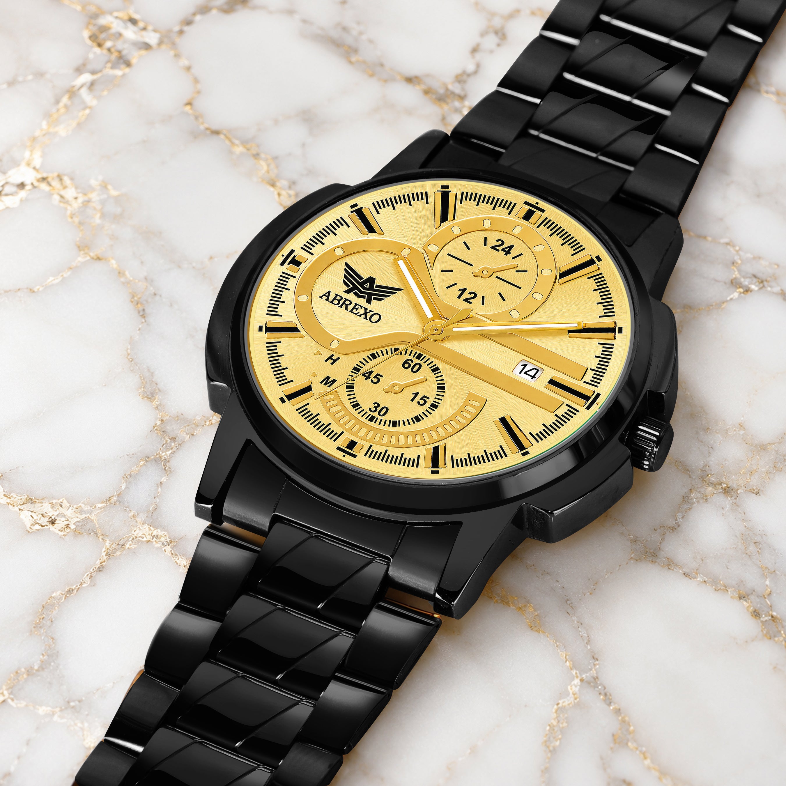ABREXO BANDITS  Series Analog Watch For Men (Quartz, Stainless Steel)