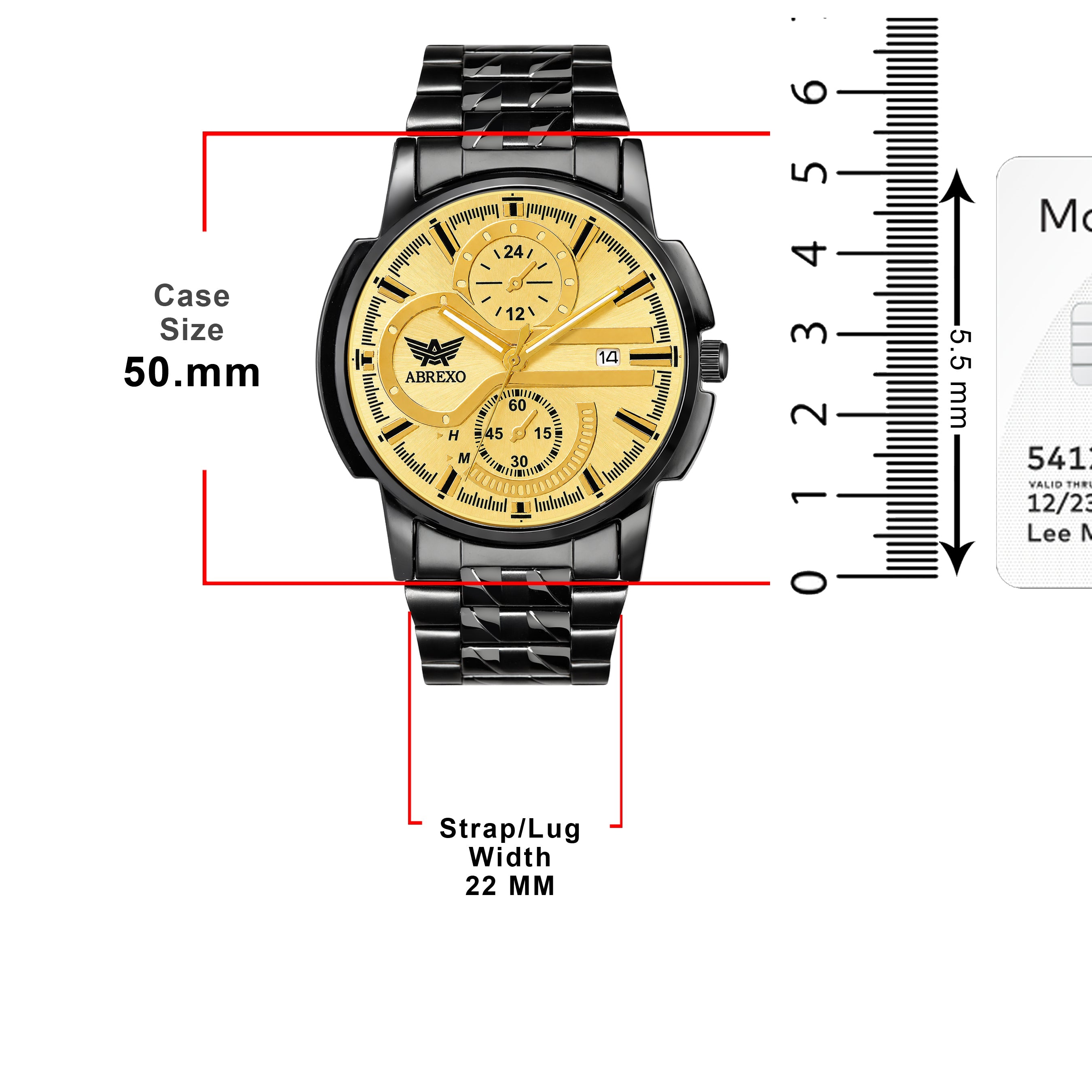 ABREXO BANDITS  Series Analog Watch For Men (Quartz, Stainless Steel)