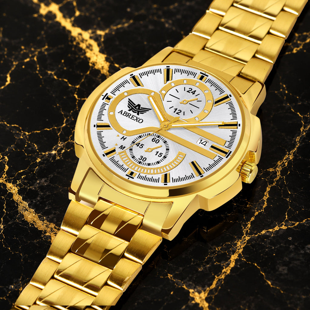 ABREXO BANDITS  Series Analog Watch For Men (Quartz, Stainless Steel)
