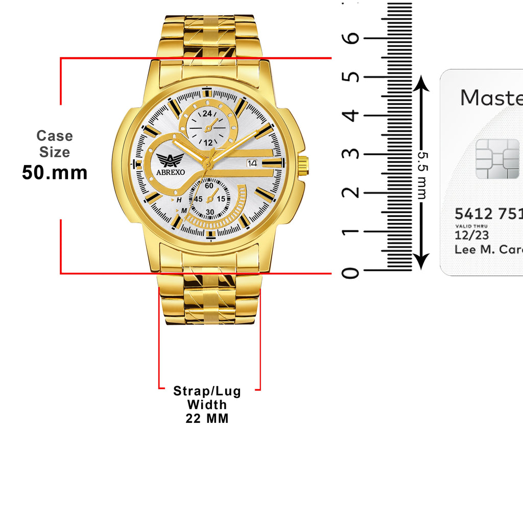 ABREXO BANDITS  Series Analog Watch For Men (Quartz, Stainless Steel)
