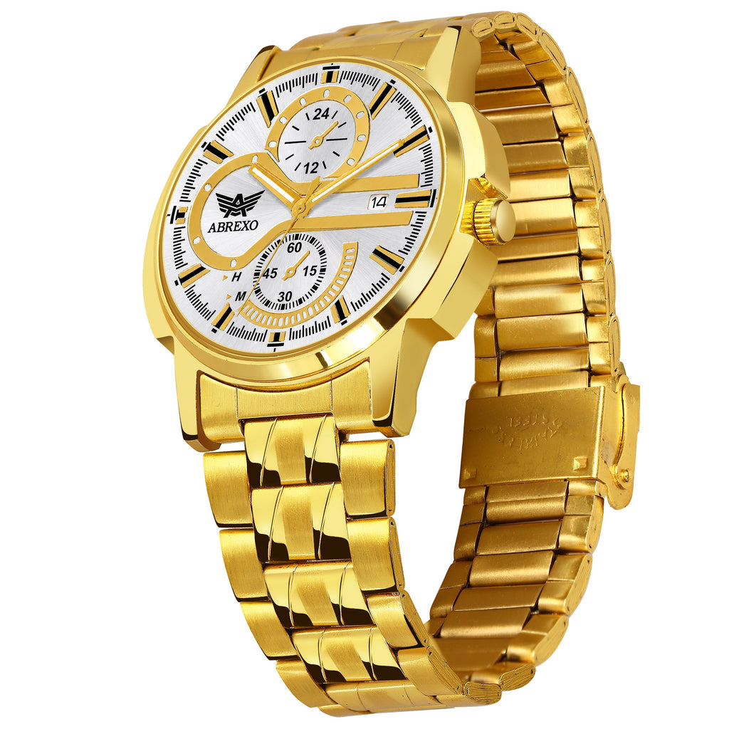 ABREXO BANDITS  Series Analog Watch For Men (Quartz, Stainless Steel)