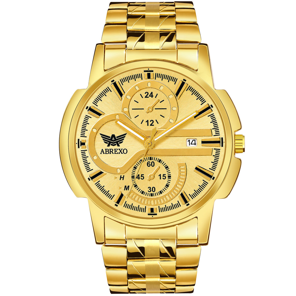ABREXO BANDITS  Series Analog Watch For Men (Quartz, Stainless Steel)