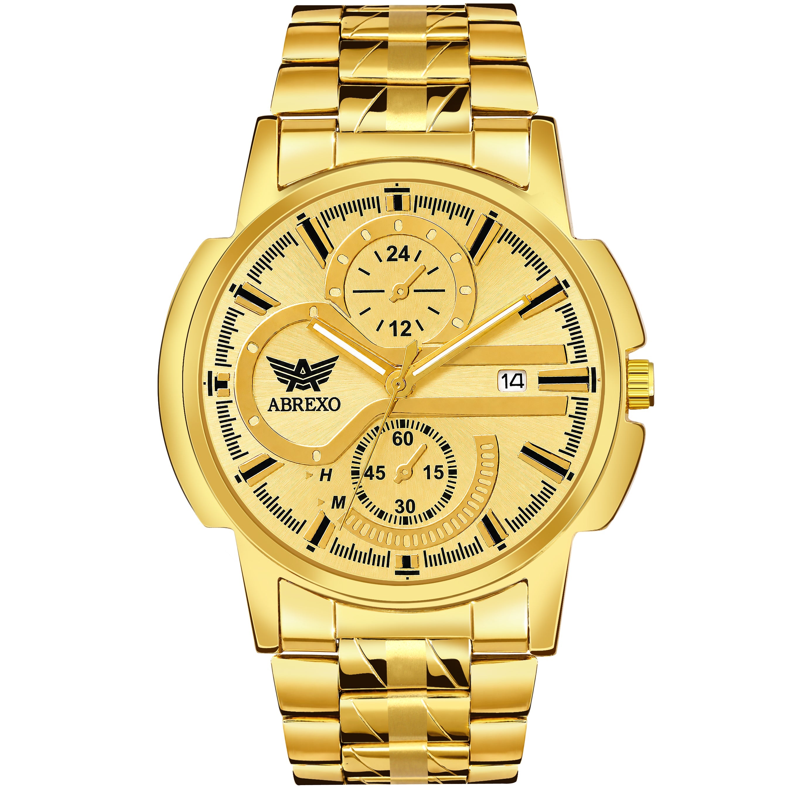 ABREXO BANDITS  Series Analog Watch For Men (Quartz, Stainless Steel)