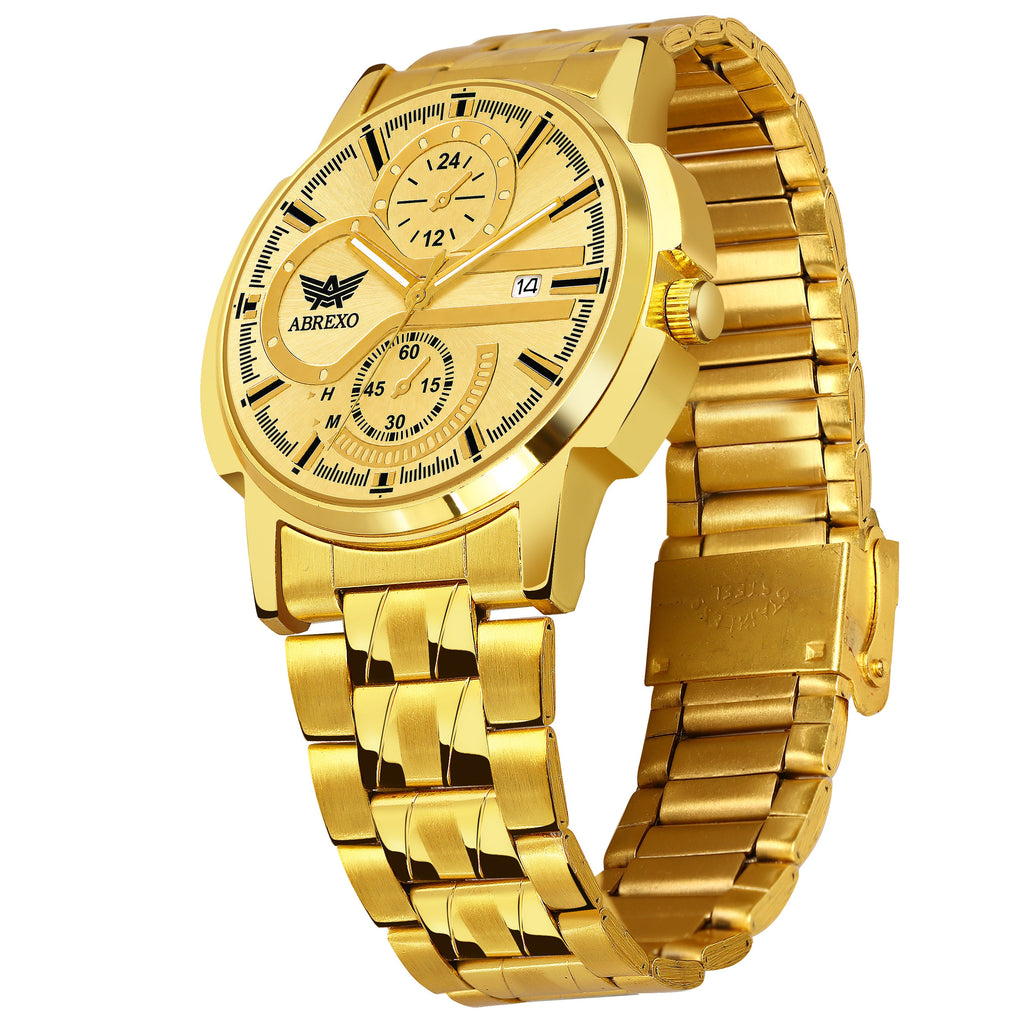 ABREXO BANDITS  Series Analog Watch For Men (Quartz, Stainless Steel)