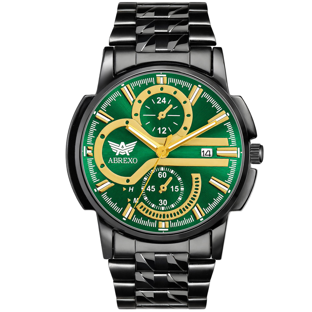ABREXO BANDITS  Series Analog Watch For Men (Quartz, Stainless Steel)