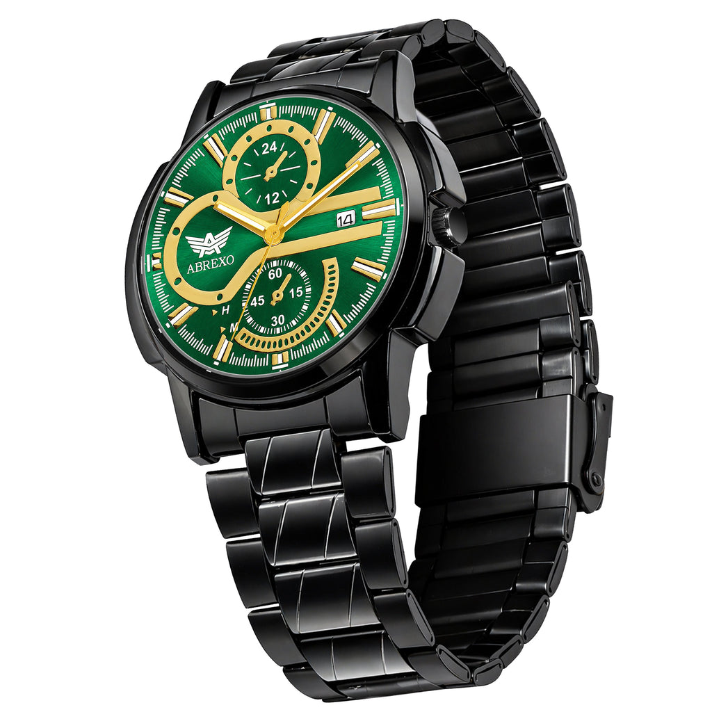ABREXO BANDITS  Series Analog Watch For Men (Quartz, Stainless Steel)