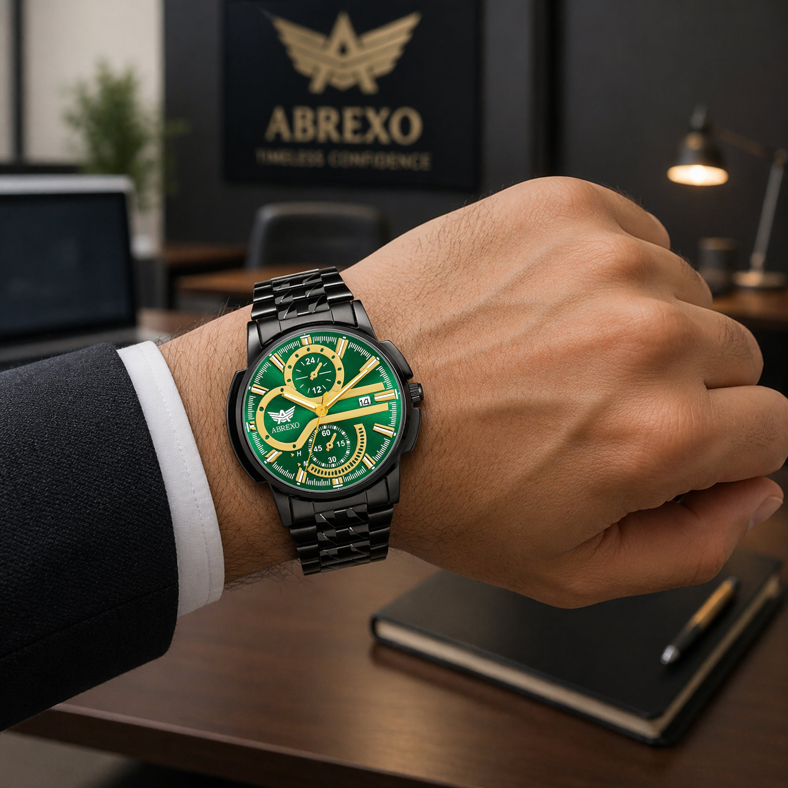 ABREXO BANDITS  Series Analog Watch For Men (Quartz, Stainless Steel)
