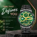 ABREXO BANDITS Series Analog Watch For Men (Quartz, Stainless Steel)