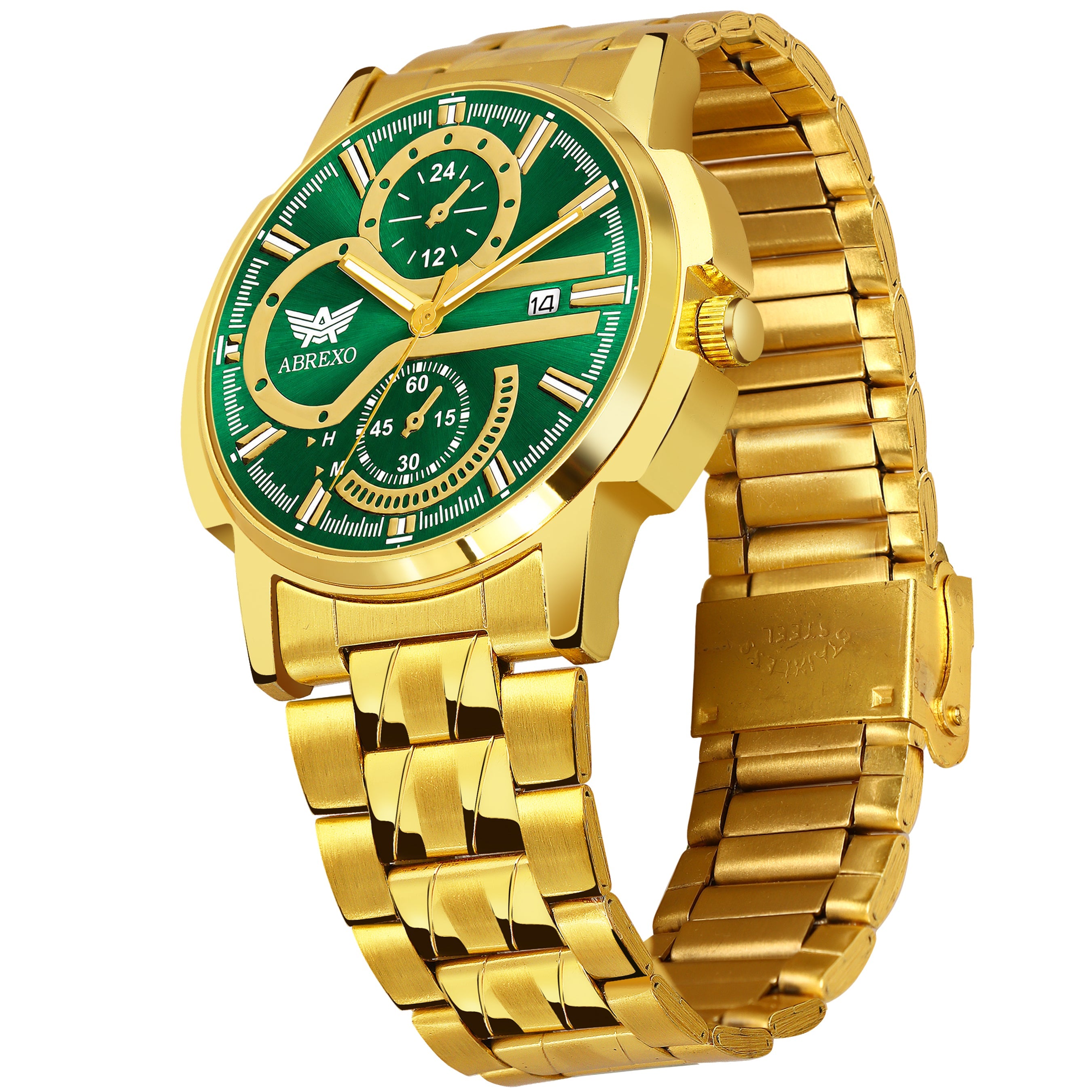 ABREXO BANDITS  Series Analog Watch For Men (Quartz, Stainless Steel)