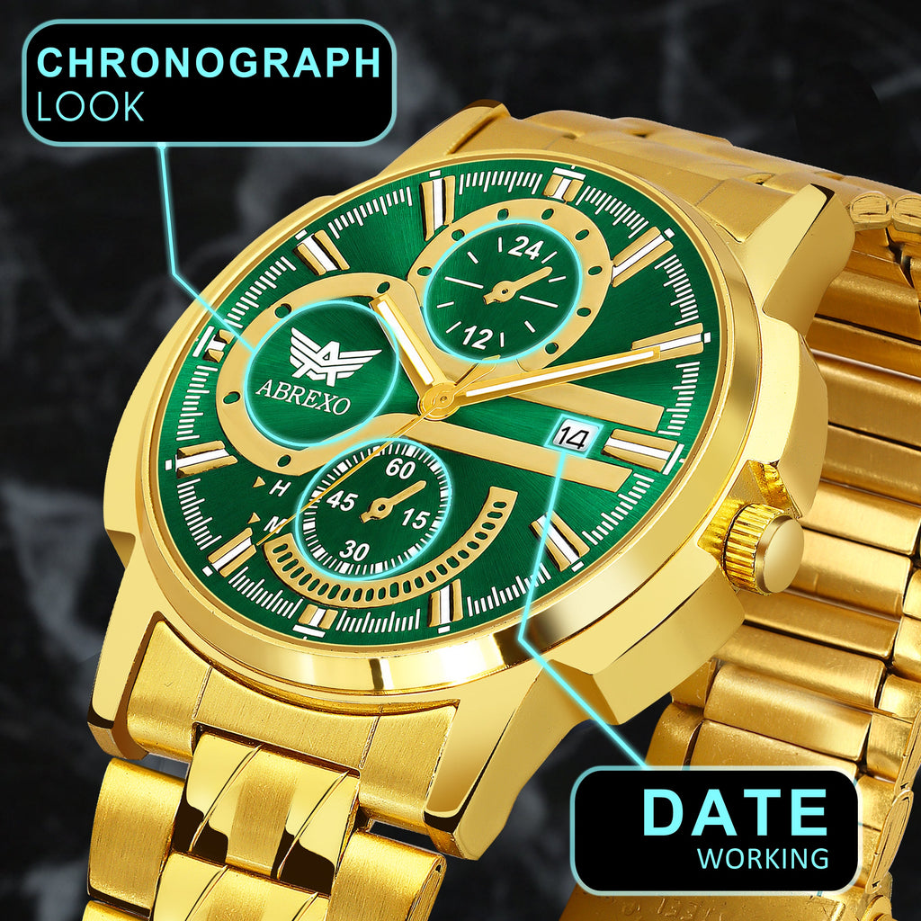 ABREXO BANDITS  Series Analog Watch For Men (Quartz, Stainless Steel)
