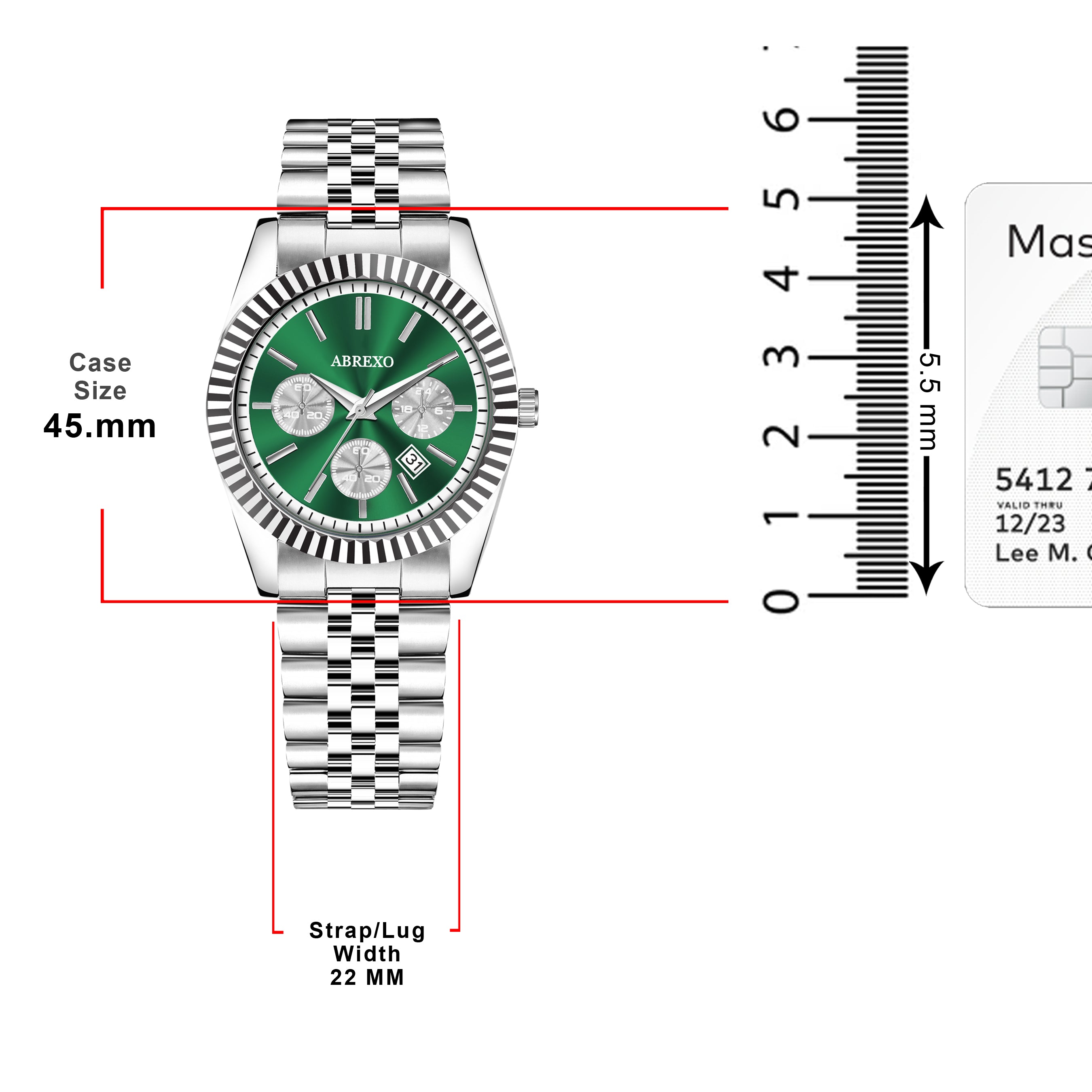ABREXO BUSINESS CLASS Series Analog Watch For Men (Quartz, Stainless Steel)