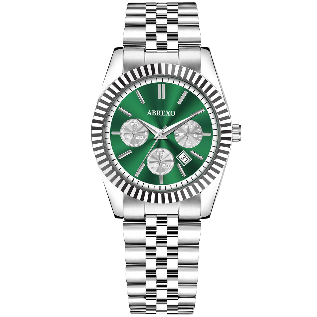 ABREXO BUSINESS CLASS Series Analog Watch For Men (Quartz, Stainless Steel)