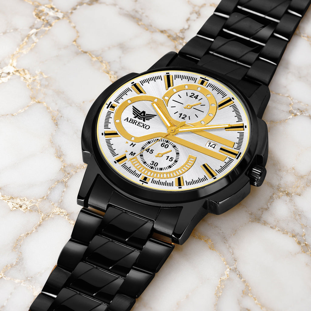 ABREXO BANDITS  Series Analog Watch For Men (Quartz, Stainless Steel)
