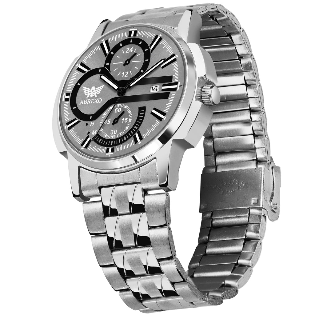 ABREXO BANDITS  Series Analog Watch For Men (Quartz, Stainless Steel)