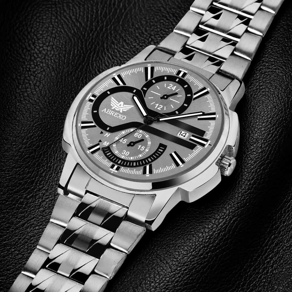 ABREXO BANDITS  Series Analog Watch For Men (Quartz, Stainless Steel)