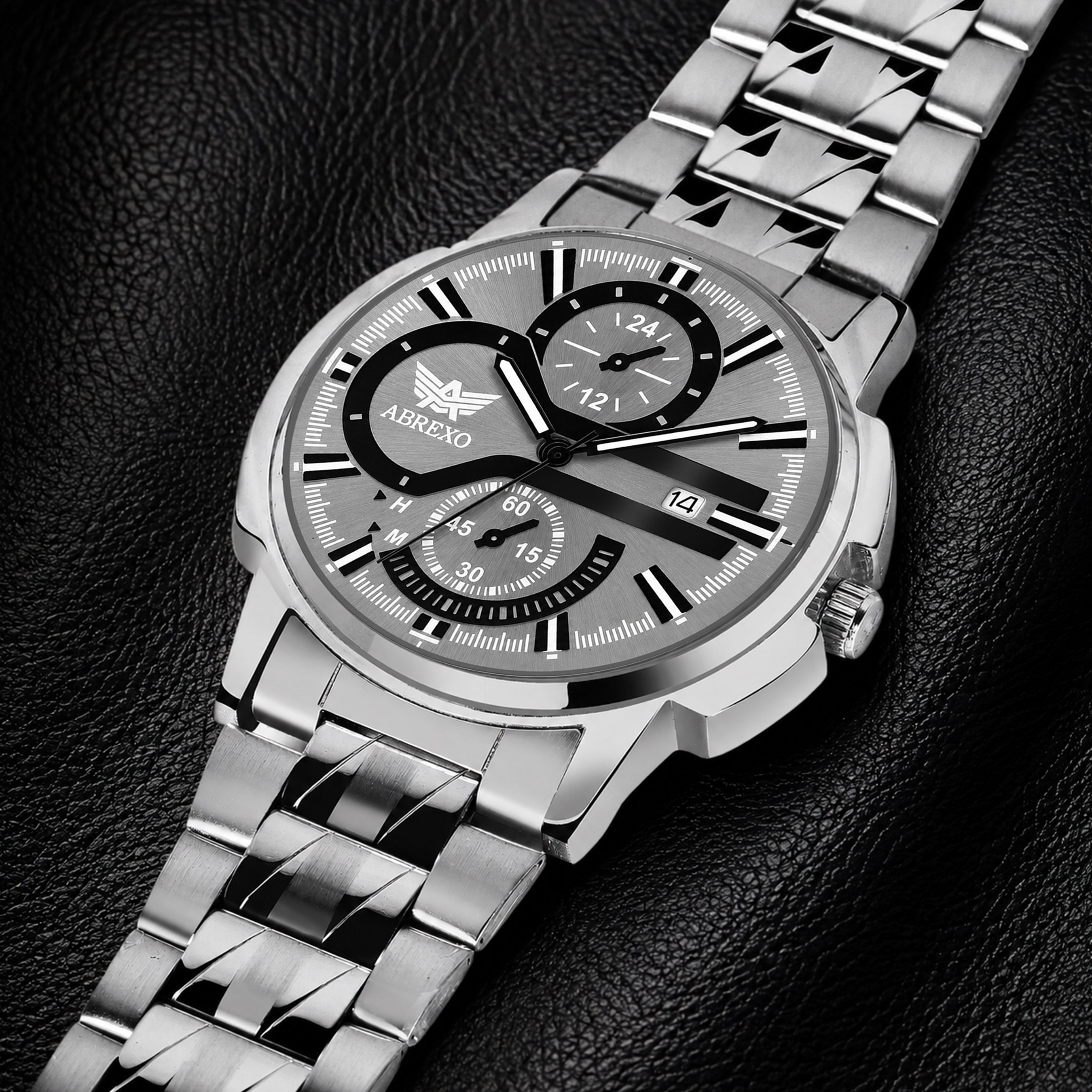 ABREXO BANDITS  Series Analog Watch For Men (Quartz, Stainless Steel)