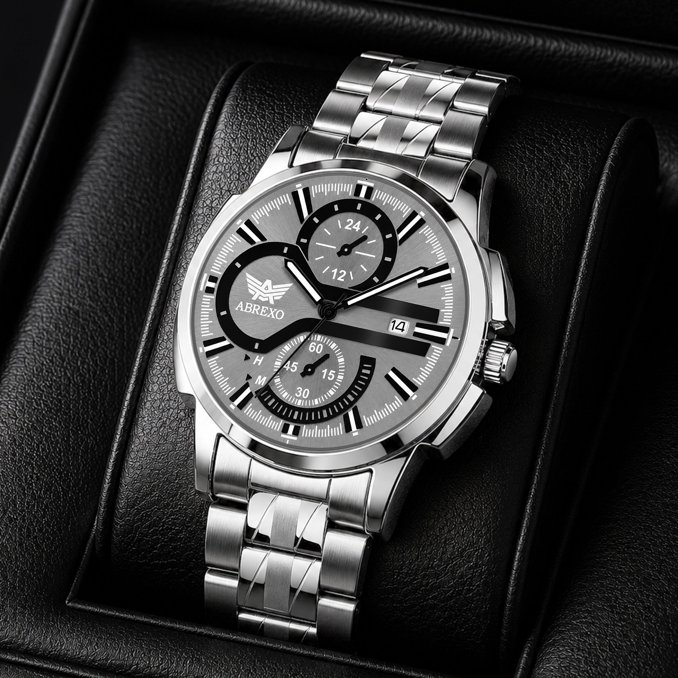 ABREXO BANDITS  Series Analog Watch For Men (Quartz, Stainless Steel)