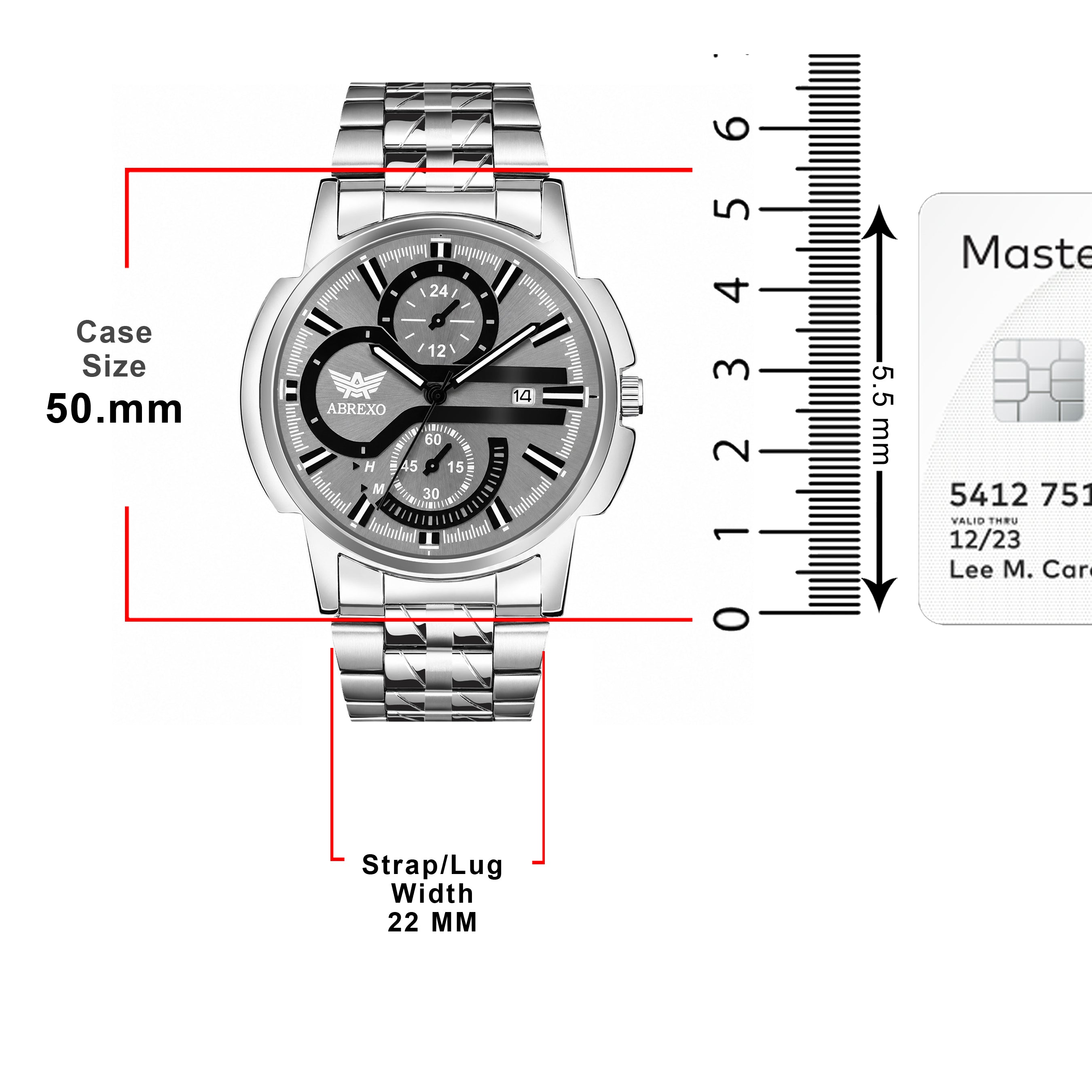 ABREXO BANDITS  Series Analog Watch For Men (Quartz, Stainless Steel)