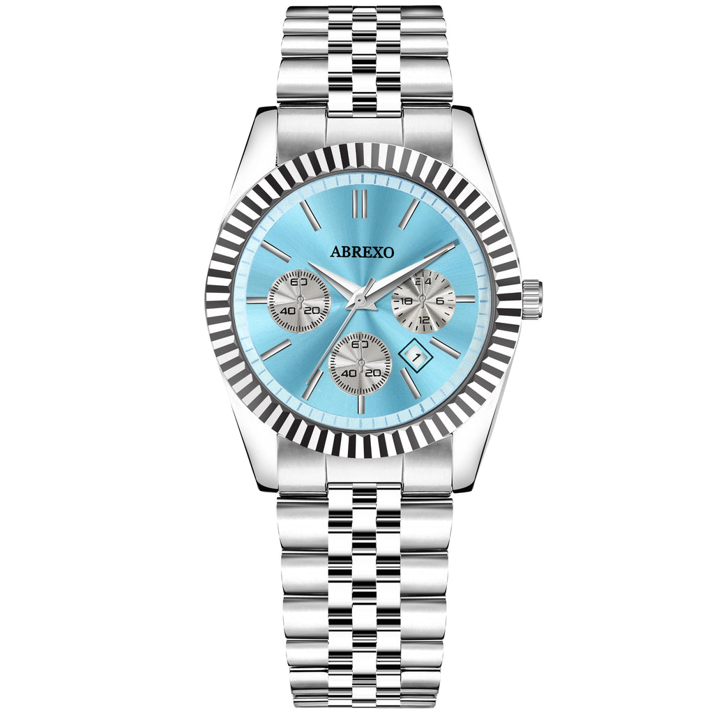 ABREXO BUSINESS CLASS Series Analog Watch For Men (Quartz, Stainless Steel)