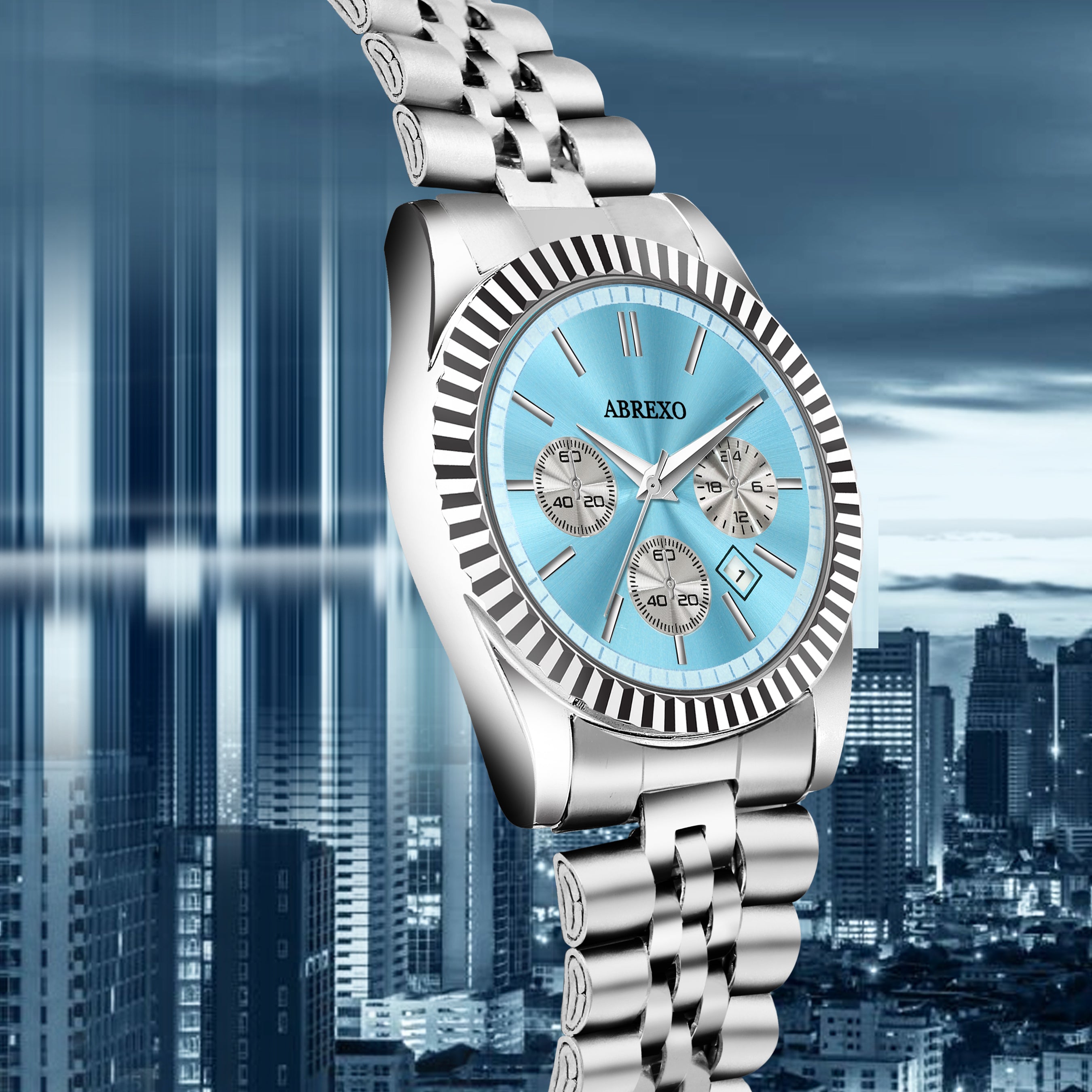 ABREXO BUSINESS CLASS Series Analog Watch For Men (Quartz, Stainless Steel)