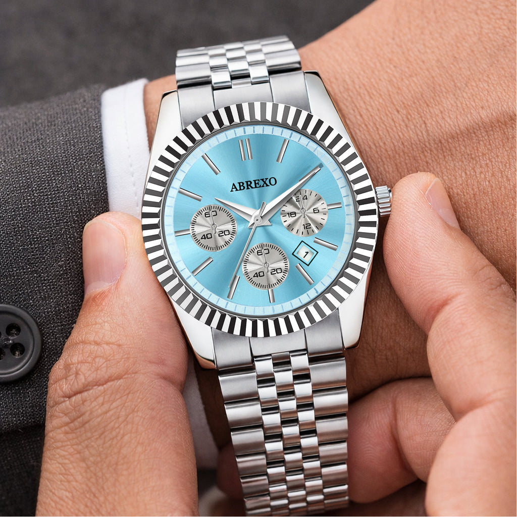 ABREXO BUSINESS CLASS Series Analog Watch For Men (Quartz, Stainless Steel)