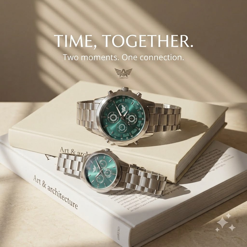 Emerald Green Couple Watch
