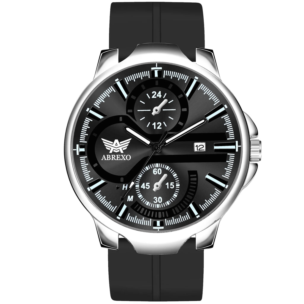 ABREXO BANDITS Series Analog Watch For Men (Quartz, Stainless Steel)