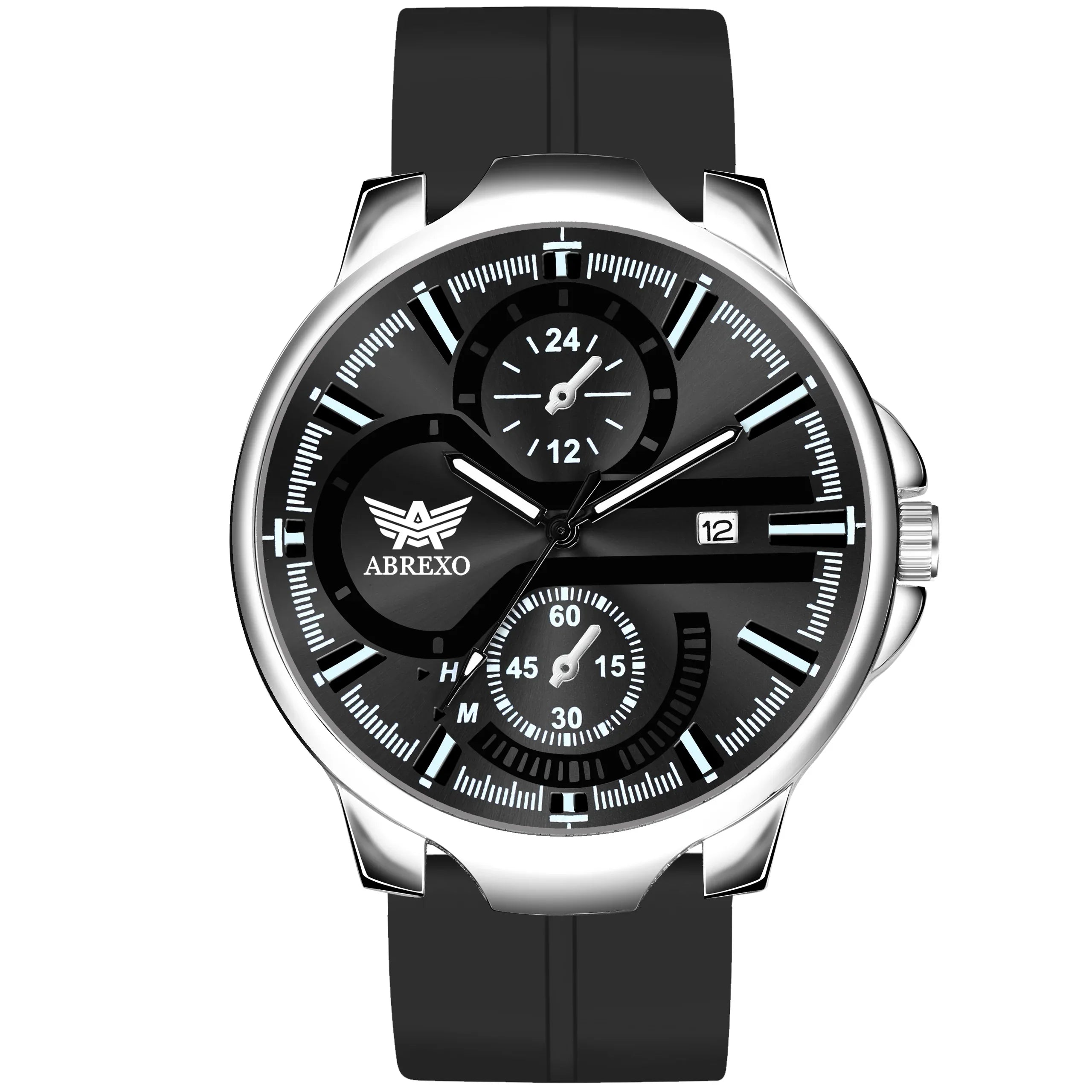 ABREXO BANDITS Series Analog Watch For Men (Quartz, Stainless Steel)
