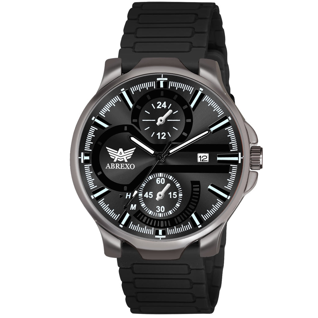 ABREXO BANDITS Series Analog Watch For Men (Quartz, Stainless Steel)