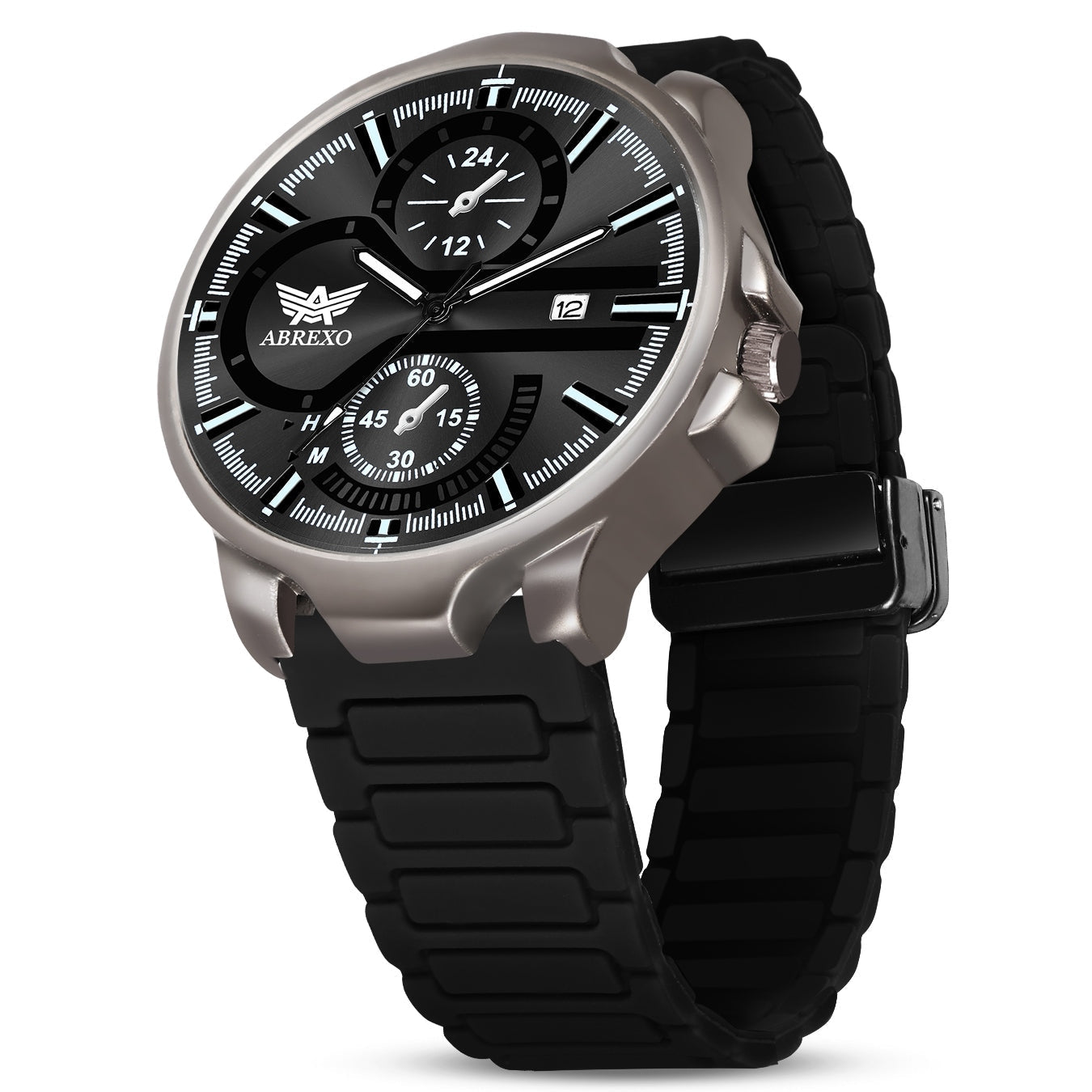ABREXO BANDITS Series Analog Watch For Men (Quartz, Stainless Steel)