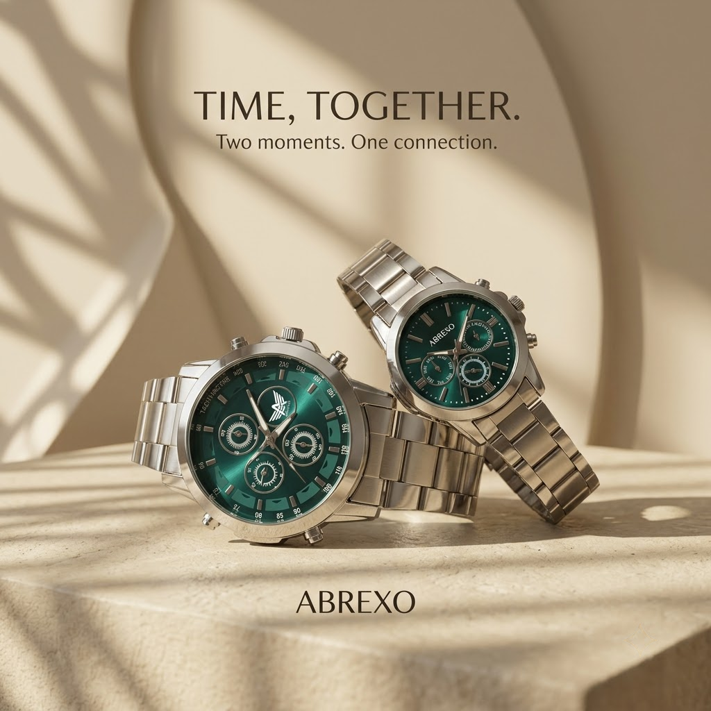 Emerald Green Couple Watch